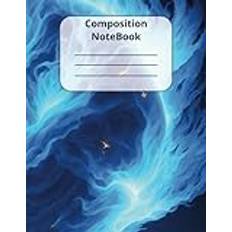 Custom composition notebook with a plasma ball bsckground