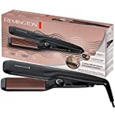Remington Kreppeisen - Zick-Zack Wellen & Volumen (37mm Stylingplatten, 150-220°C für feines & dickes Haar, antistatische Keramik-Turmalin-Beschichtung) Haarglätter / Glätteisen / Lockenstab S3580