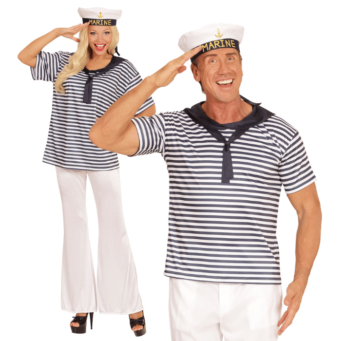 Matros kostume - unisex.