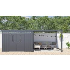Pergola KONSTA 8,2m² för premium systemhus 7,5m² 300x274cm svart