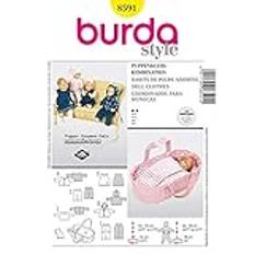 Burda mönster 8591 dockkläder 40–45 cm och 50–55 cm