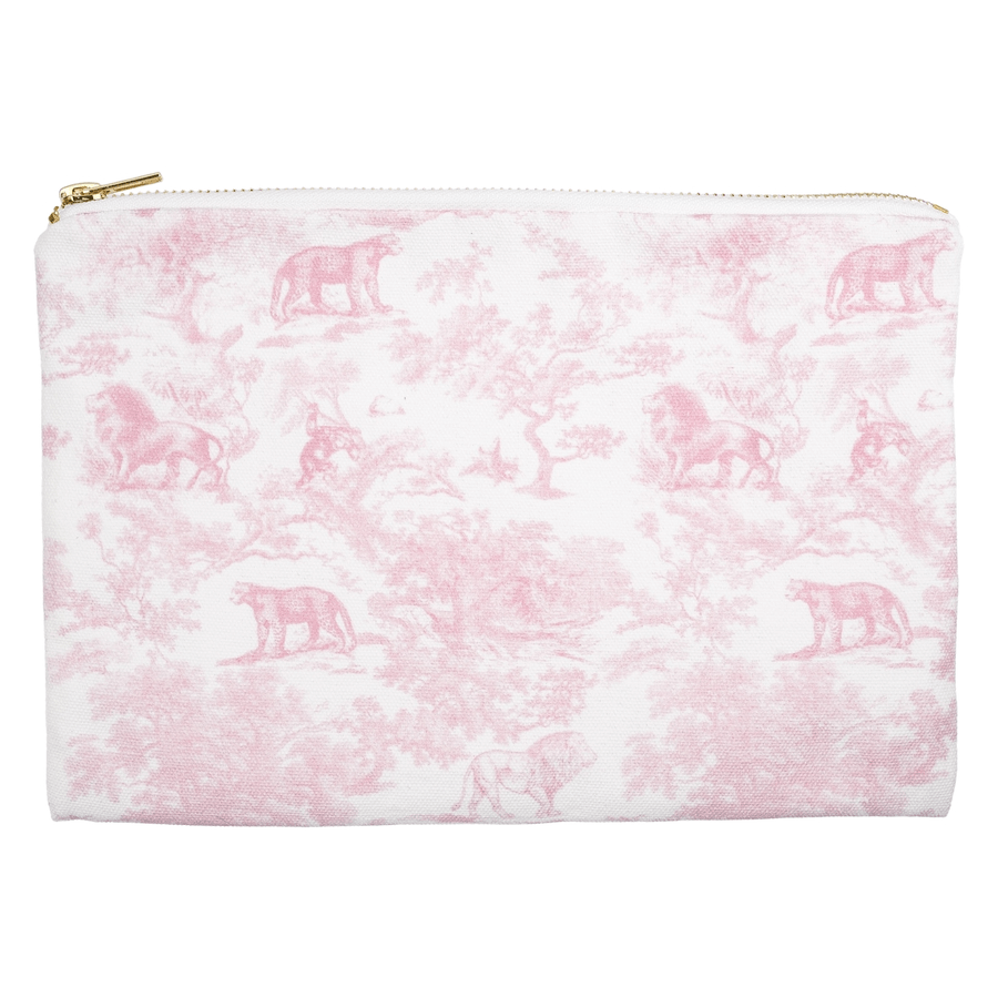 DARK Canvas Pouch Cotton Candy Savannah Pattern