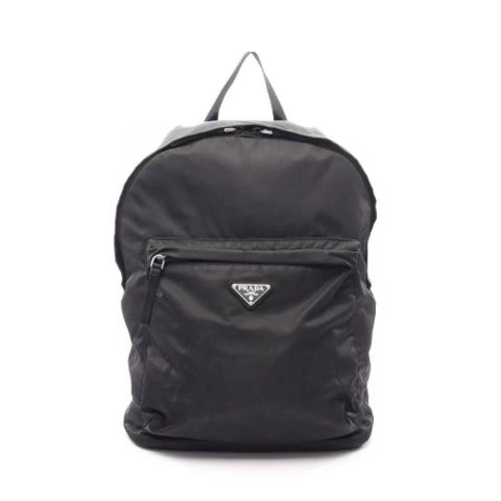Prada Vintage Pre-owned Vintage Rygsæk - Vintage - Dame - Sort - ONE SIZE - Uld