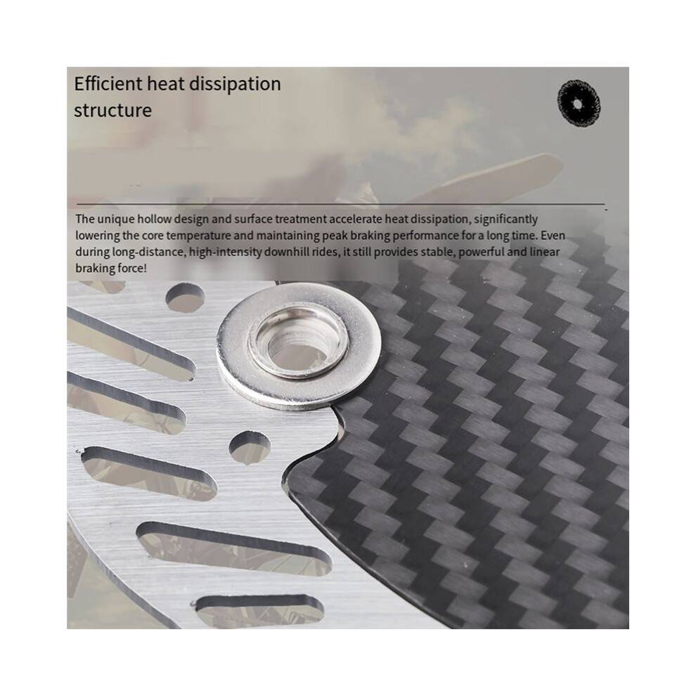Carbon Fiber Brake Disc Floating Rotor 160mm 140mm Centerlock Bicycle Caliper Mountain Bike Disc Brakes Cycling 140MM