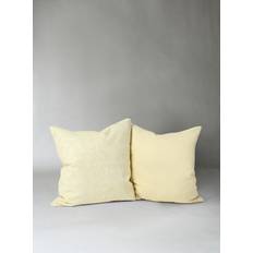 Kuddfodral 2-pack - Merja (gul) (Storlek: 45 x 45)