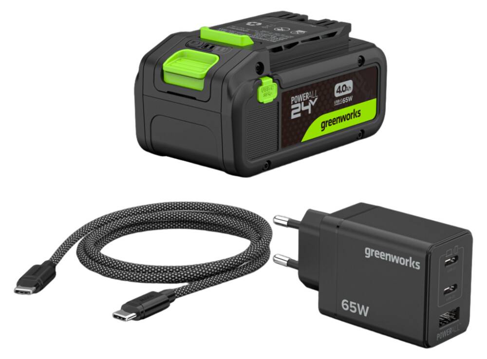 BATTERIKIT GREENWORKS K2S4BEAA1 POWERALL 65W 24V 4,0AH