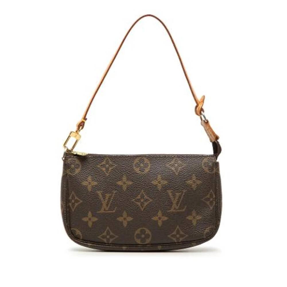 Louis Vuitton Vintage Pre-owned Mini Pochette Accessoires - Vintage - Dame - Brun - ONE SIZE - Læder