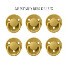 Bibs De Lux Mustard - 6 runde sutter i str. 2