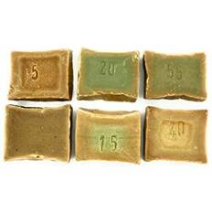 Inledande paket med Aleppo Soap Försök paket med 6x original Aleppo tvål à 50g. olika tvålar av olivolja och tvålar av laurbärolja, naturlig tvålstång, tvål, tvålstång, gästtvål