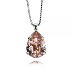 Caroline Svedbom Halsband Mini Drop Vintage Rose (Rhodium)