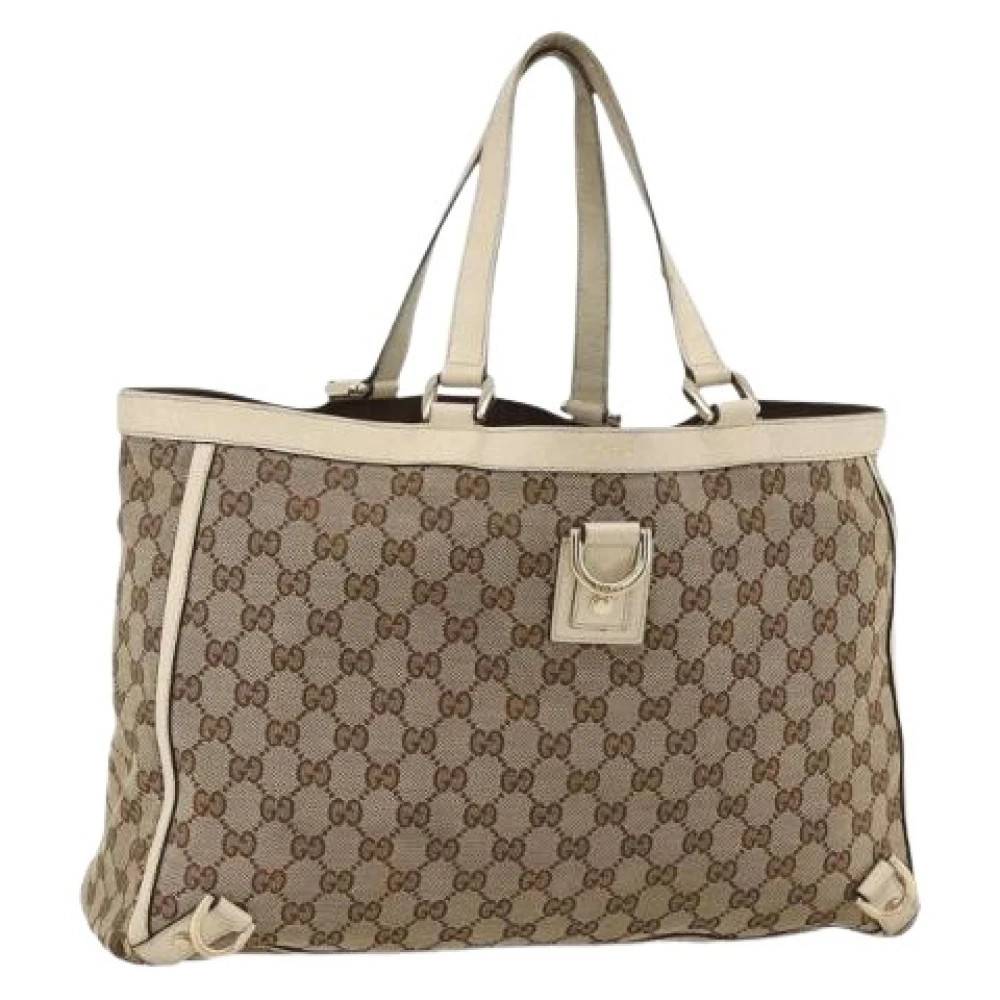 Gucci Vintage - Pre-owned GG Canvas Tote Bag Vintage - Dam - ONE Size - Läder