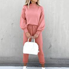 Loungeset i två delar, Rosa / XXL