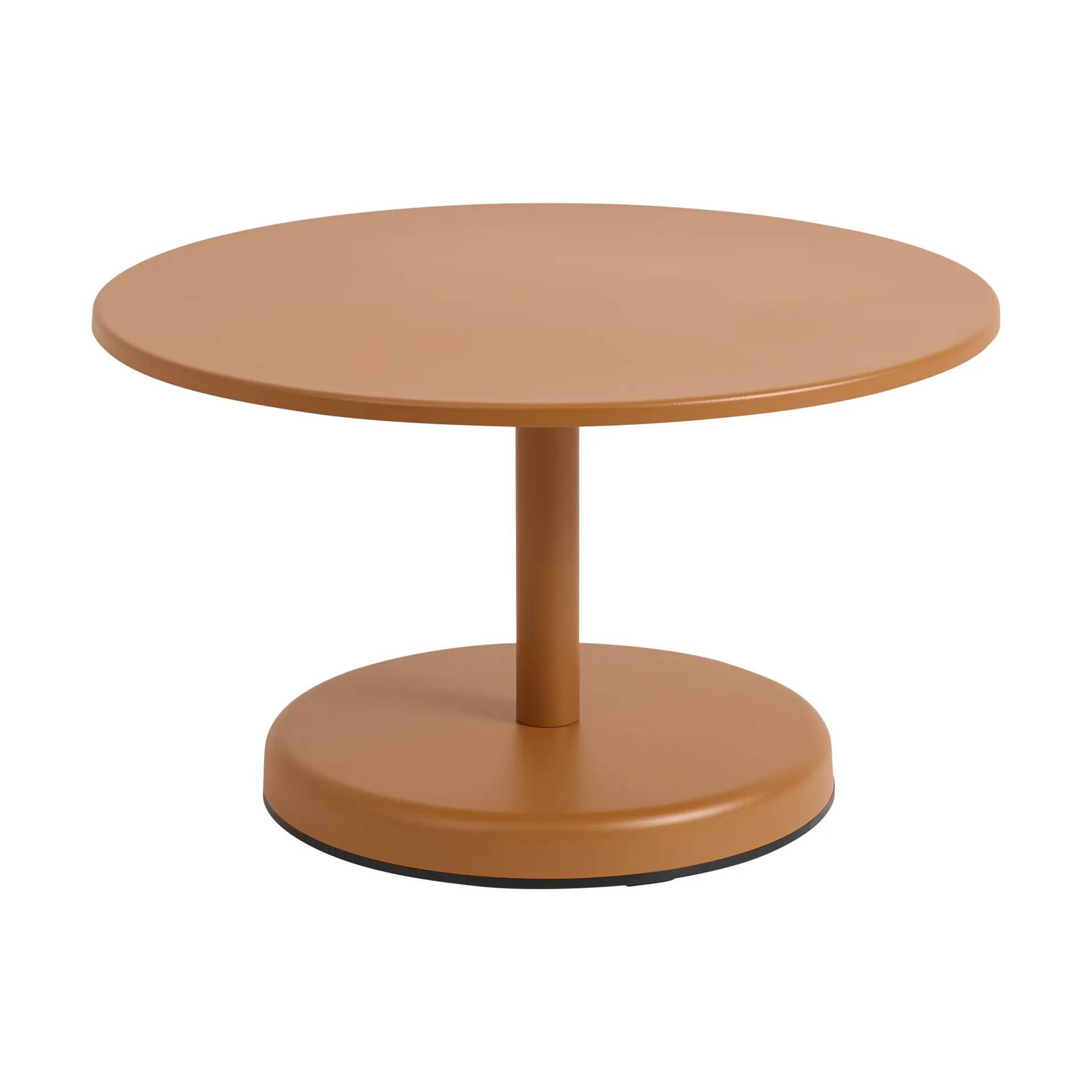Muuto Linear Steel soffbord Burnt orange, Ø70x40 cm