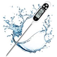 Digital kökstermometer, lång stektermometer, grilltermometer, termometer med omedelbar avläsning för kök, grill, mat