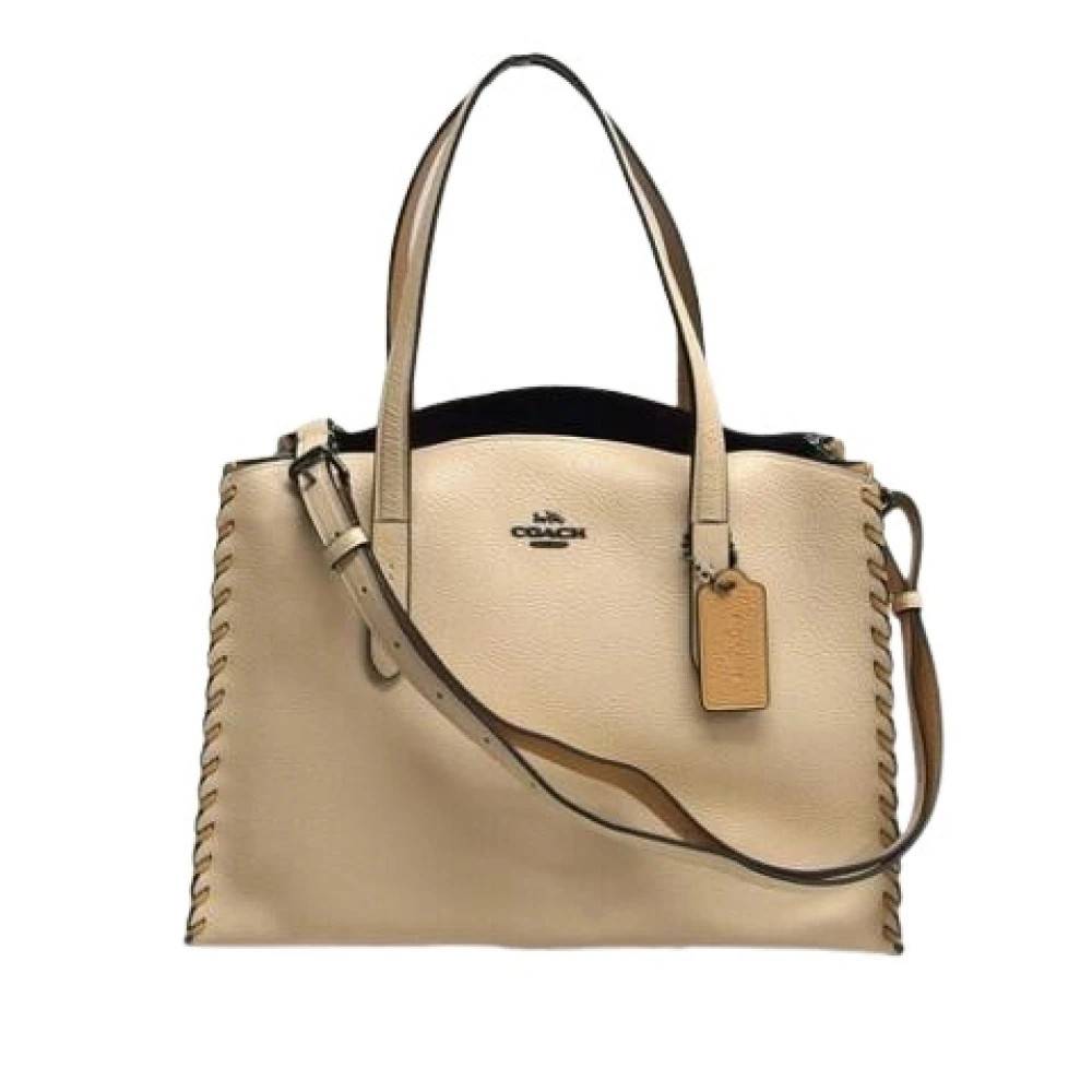 Coach Pre-owned Pre-owned Tote Bag - Vintage - Dame - Beige - ONE SIZE - Uld
