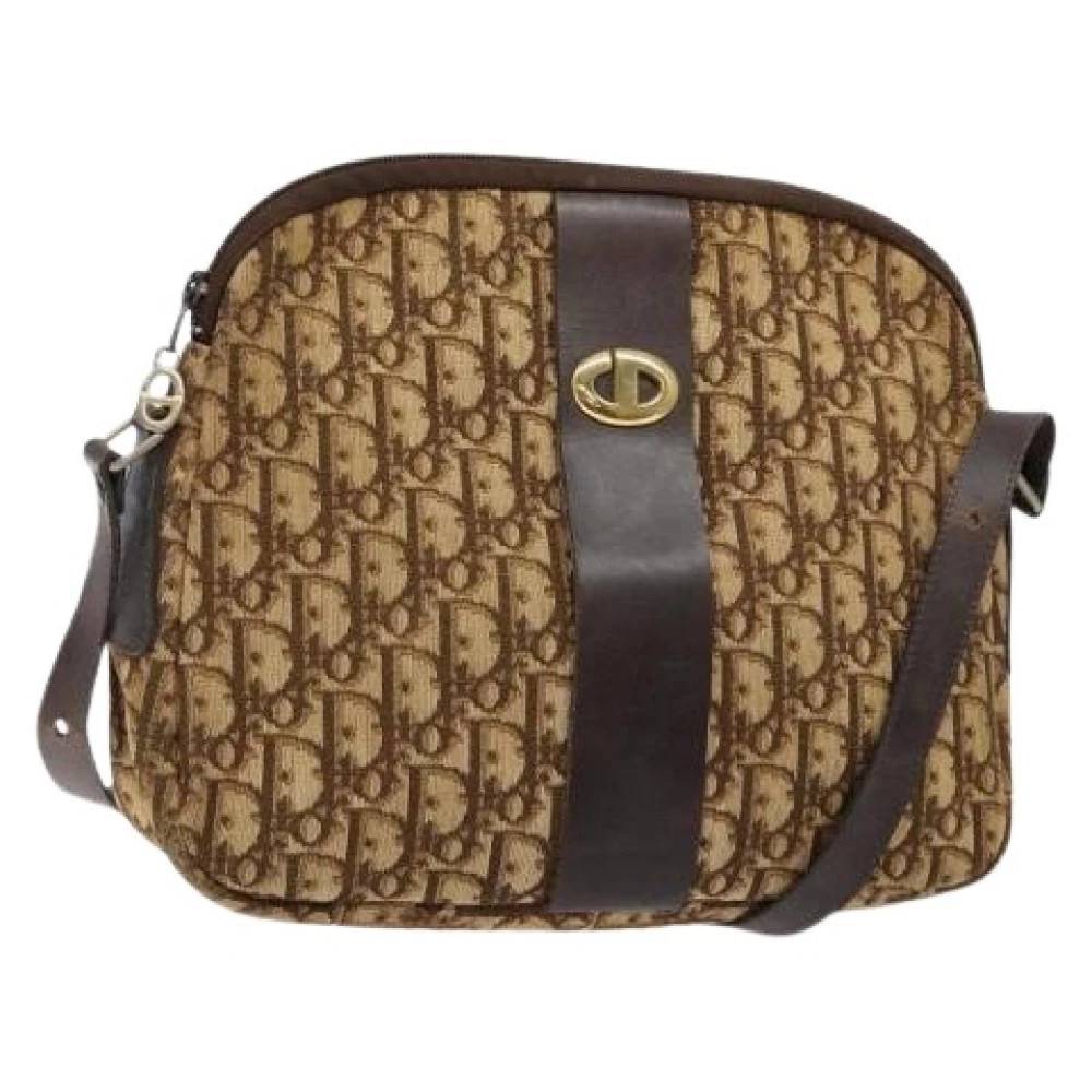 Dior Vintage Pre-owned Vintage Trotter Skuldertaske - Vintage - Dame - Brun - ONE SIZE - Uld