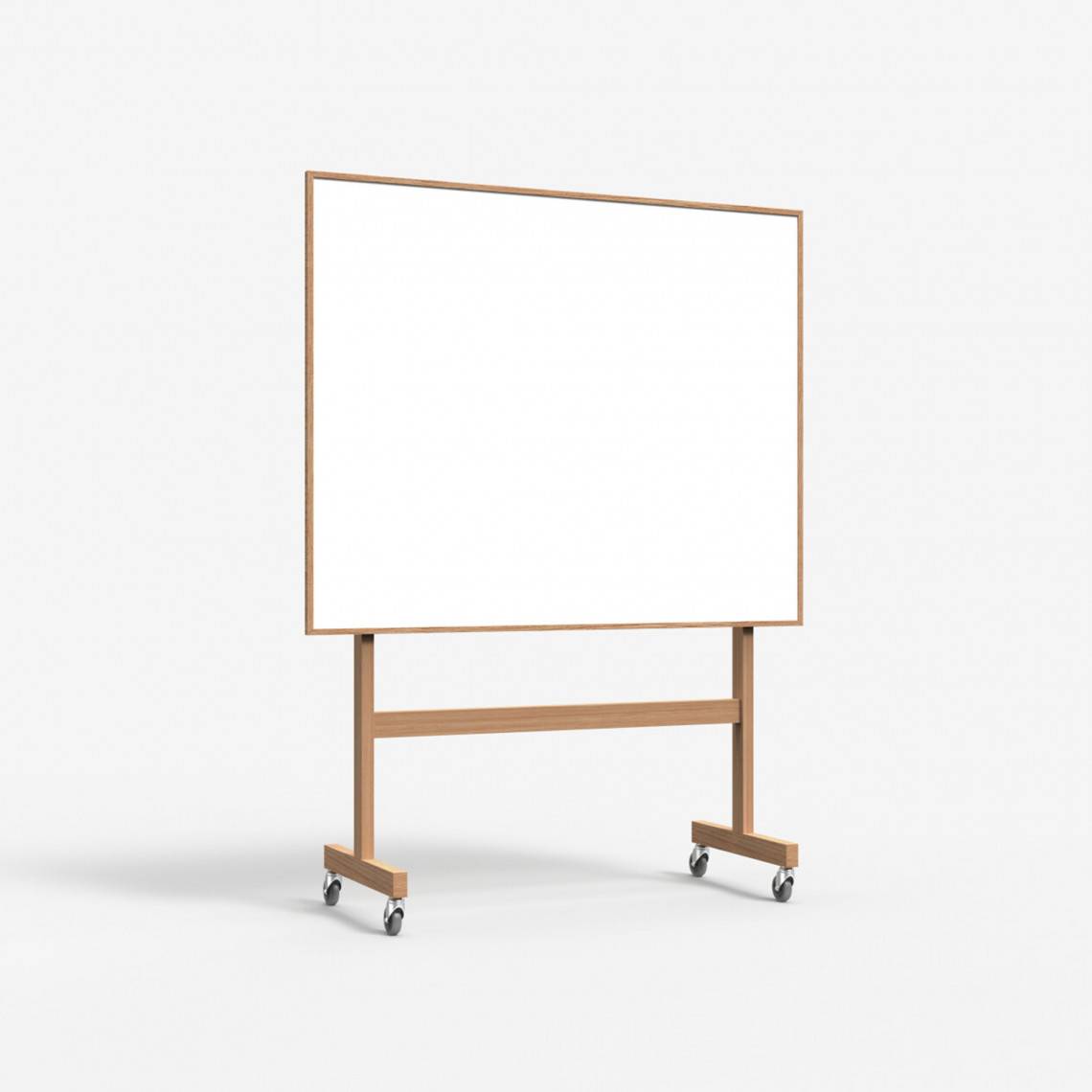 Mobil Whiteboard Wood, Størrelse B150,8 x H196 cm.