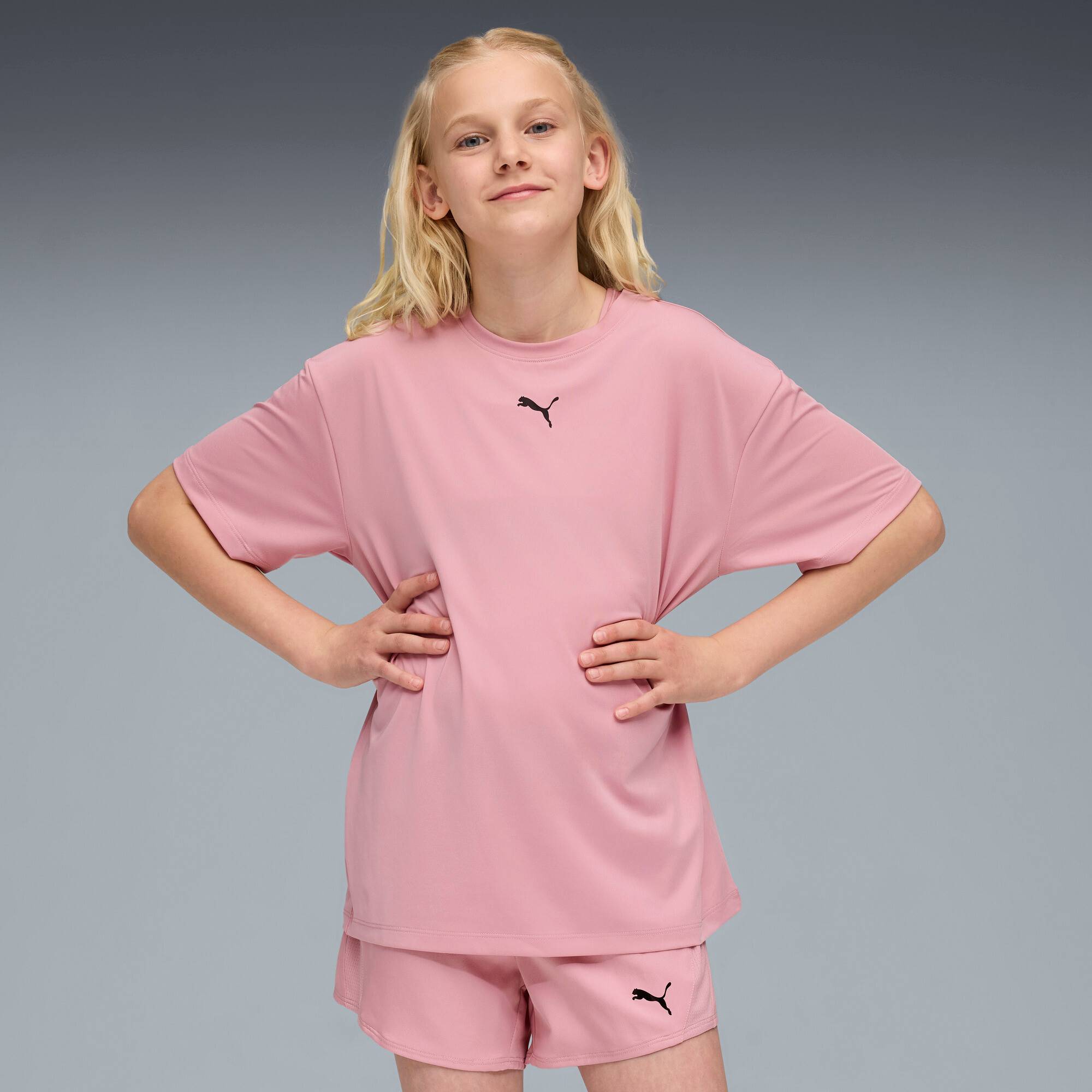 PUMA Train All Day ESS Tee Youth, Kids, Poised Pink, 9-10Y