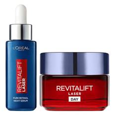 L'Oréal Paris Revitalift Laser Day Cream + L'Oréal Paris Revitalift Laser Pure Retinol Night Serum