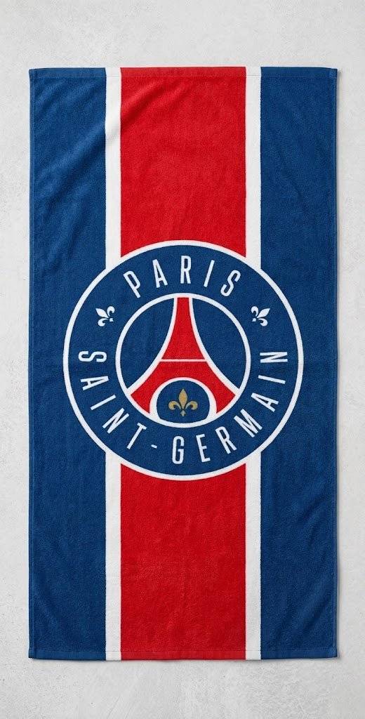 PSG (Paris Saint Germain) håndklæde - 100% bomuld - 70x140 cm