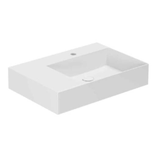 Lavabo Elegance SQ 65 L håndvask, 65x45 cm, venstre, hvid