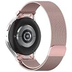 KUTEWEU Metallrem för Galaxy Watch 6 40 mm 44 mm, rostfritt stål band ersättningsarmband för Galaxy Watch 5/Galaxy Watch 4/Galaxy Watch 6 Classic 47 mm/Galaxy Watch 5 Pro 45 mm, Rostfritt stål