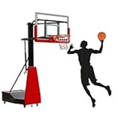 Movable Dunk System, Basketball Stand Indoor And Outdoor Steel Basketball Hoop,47/55in Rebounds For Adults