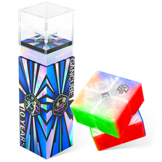 GAN 251 Leap Magnetic 2x2 Transparent Stickerless UV Coated - 10th Anniversary Edition Grand Gift Set