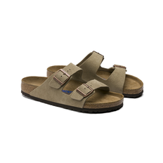Sandal Arizona Normal Soft Footbed Suede Leather - Taupe - 45