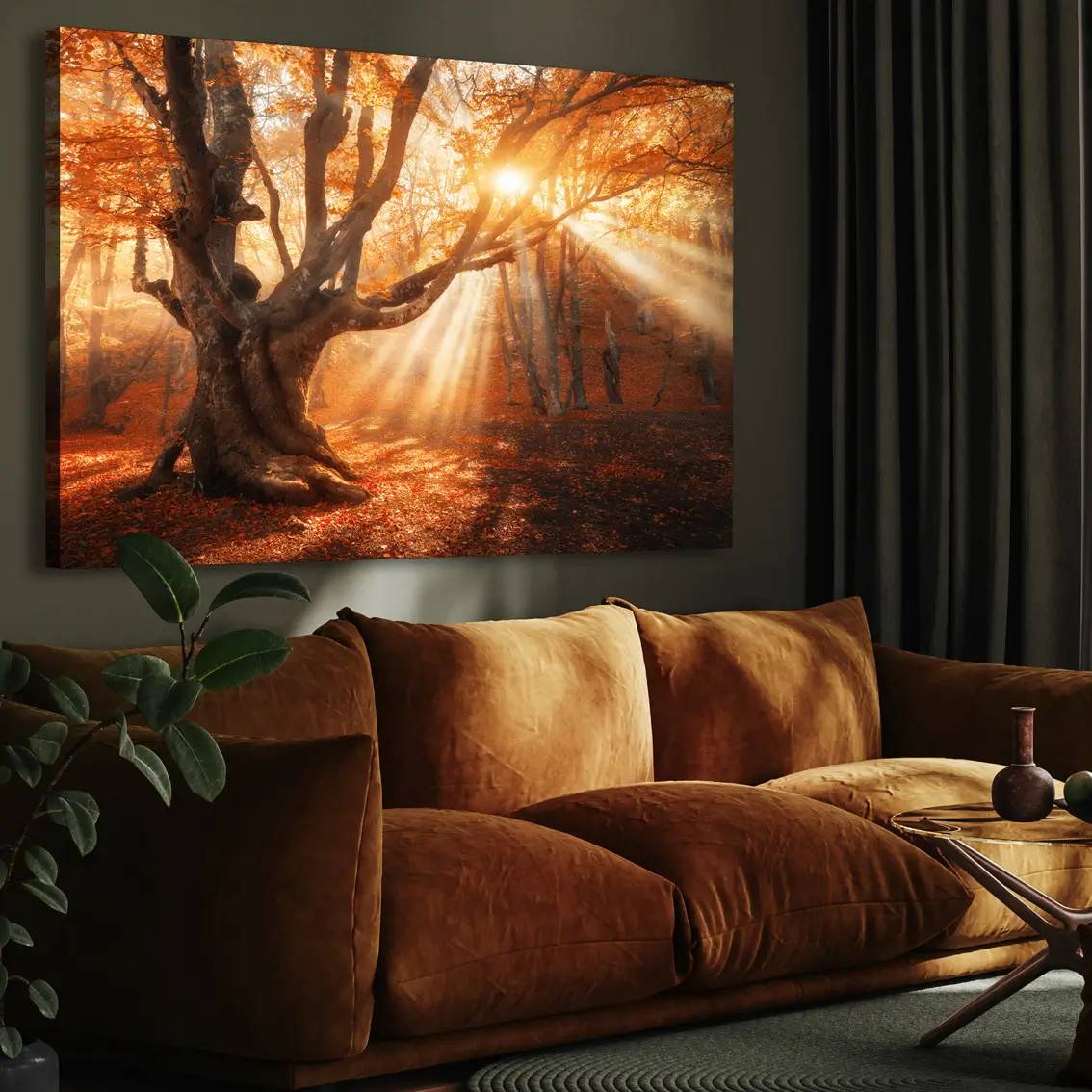 Canvastavla - Sunlit Grove