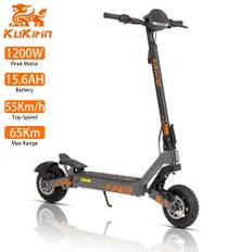 KuKirin G2 fuldt affjedret elektrisk løbehjul, 1200W peak power, 15AH batteri, 55 km rækkevidde, maks. 45 km/t, foldbar, egnet til voksne