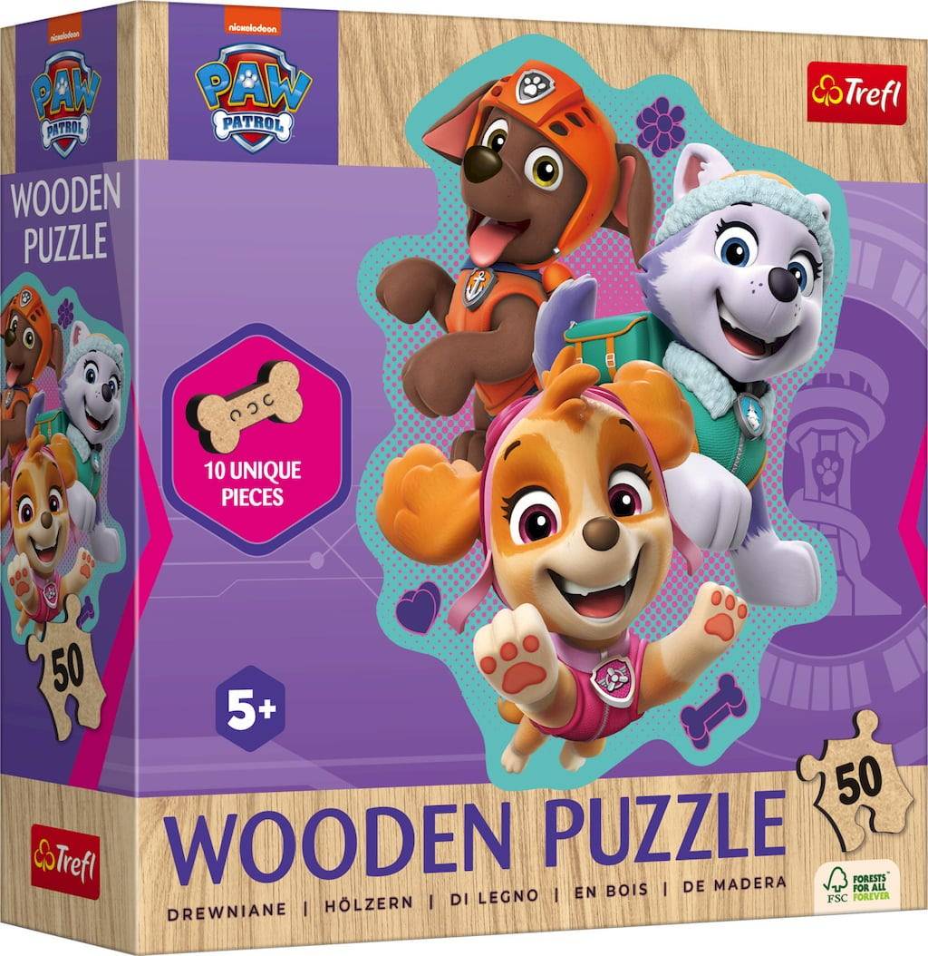 Trefl Träpussel 50 Bitar - Paw Patrol