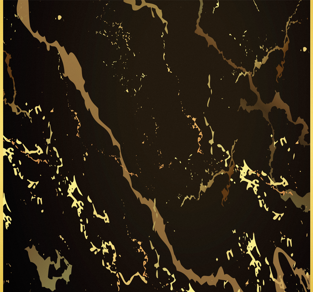Marmor textur svart guld samtida tapeter