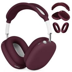 VISOOM Case für Airpods Max Kopfhörer, weiche Silikon Schutzhülle für Apple Airpod Max Zubehör Cases(Burgundy)