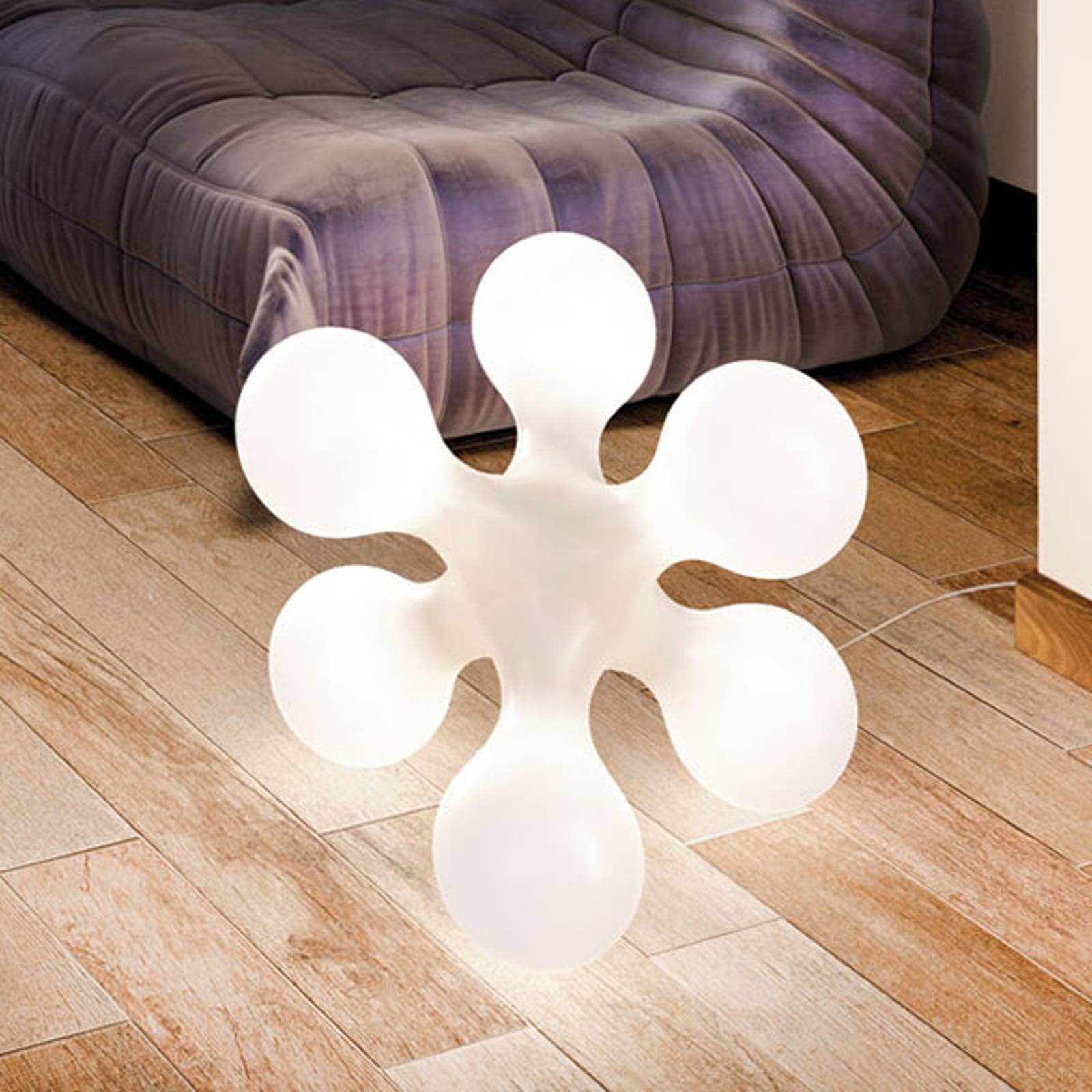 kdln Design bordslampa ATOMIUM, Vitt / opal, Vardagsrum / matsal, Syntetmaterial, Design, Bordslampa