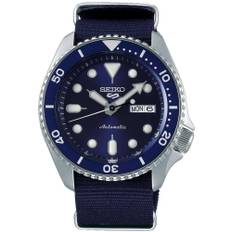 Seiko 5 Sports Blue Dial Canvas Strap Automatic Men's Watch SRPD51K2