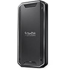 SanDisk Professional 2TB PRO-G40 SSD upp till 2700MB/s, Extern SSD, Thunderbolt 3 (40Gbps), USB-C (10Gbps) Ultrarobust design IP68 damm-/vattentålighet