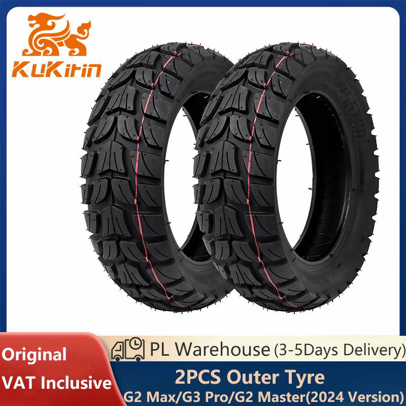 EU Stock Original Tire for KuKirin G2 Max/G2 Master/G3 Pro Electric Scooter Non-slip Wear-resistant 255x80 Outer Tyre 10×2.5 Inner Tube