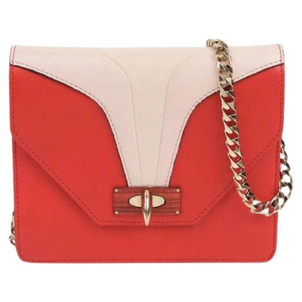 Givenchy Pre-owned Pre-owned Shark Aften Kæde Skulder- og Crossbodytaske - Vintage - Dame - Rød - ONE SIZE - Uld