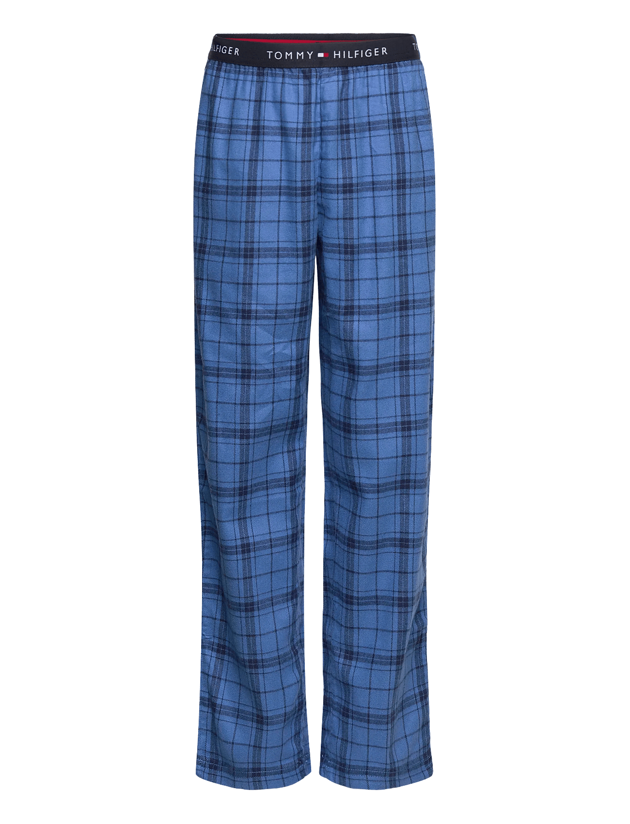 Tommy Hilfiger Flannel Pants Blue Plaid - Blue - 128-140