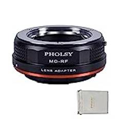 PHOLSY Linsmonteringsadapter för Minolta Rokkor MD/MC/SR-objektiv kompatibel med Minolta MD till Canon EOS R Mount Camera Body EOS R8, R50, R6 Mark II, R7, R10, R3, R5, EOS R5C, EOS R6, EOS R, EOS RP