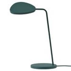 Leaf table lamp, dark green