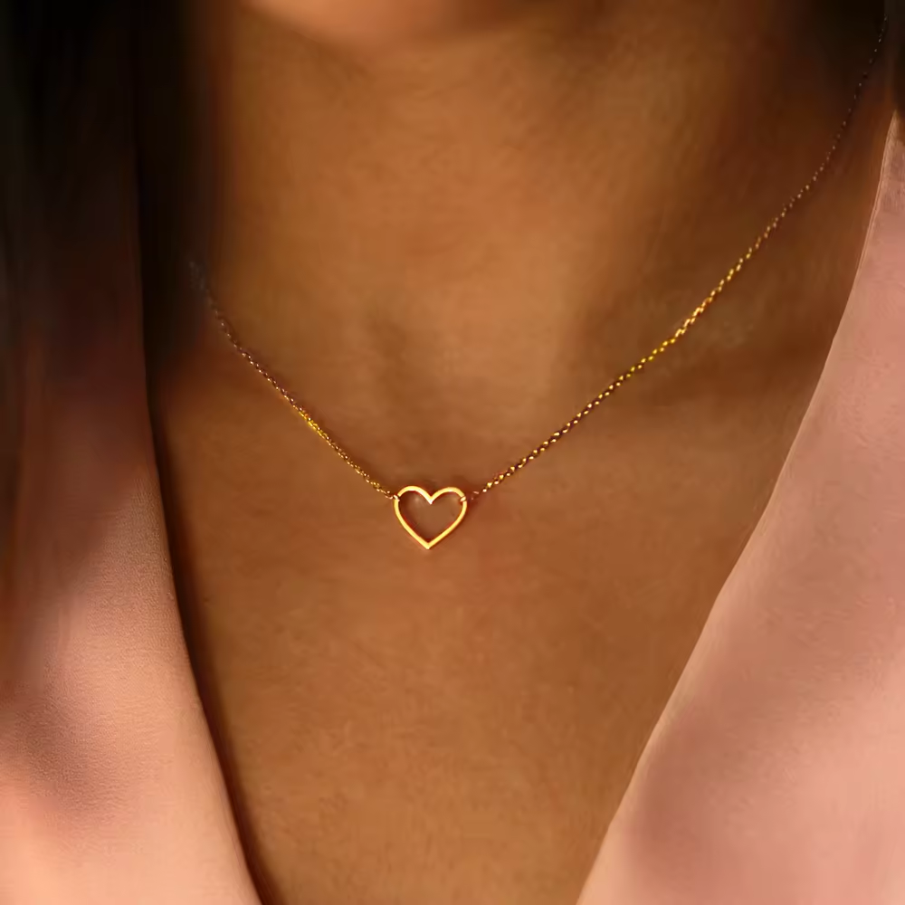 Céleste Necklace Dainty Cross 18K Gold