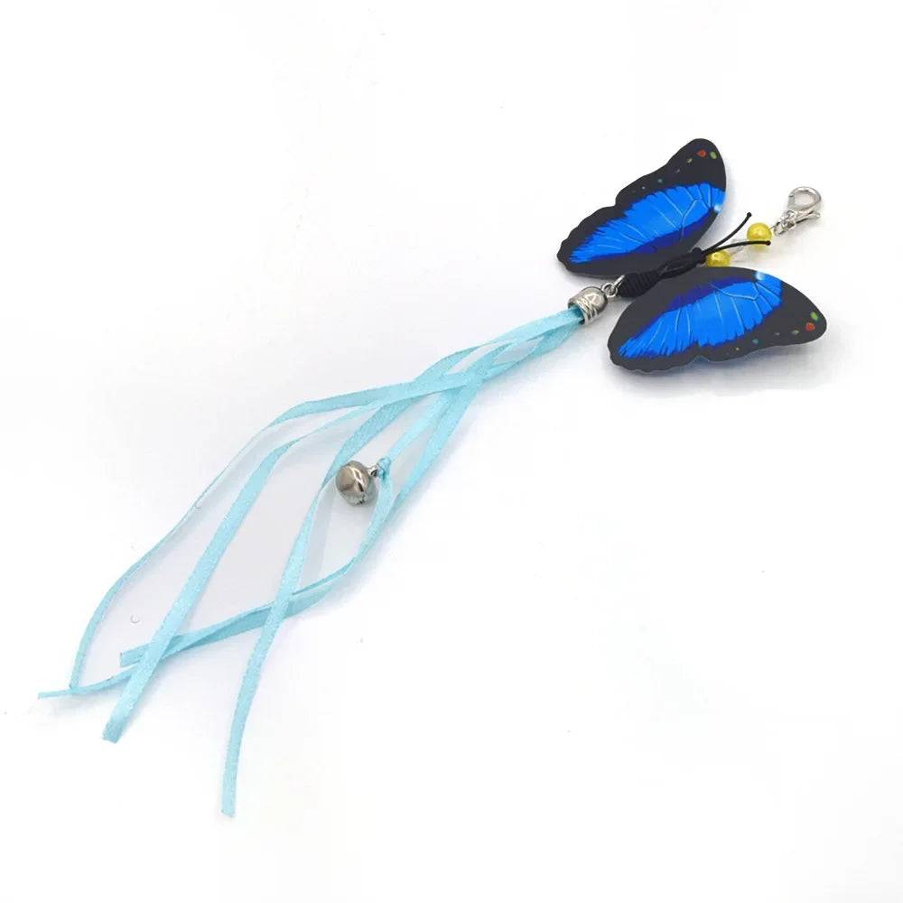 Feather Wand Cat Toy with Bell & Worm String - Interactive Teaser Set - 1