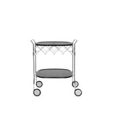 Kartell - Gastone Trolley 4470, Black, Matt - Serveringsvogne - Antonio Citterio - Sort - Metal/Plast