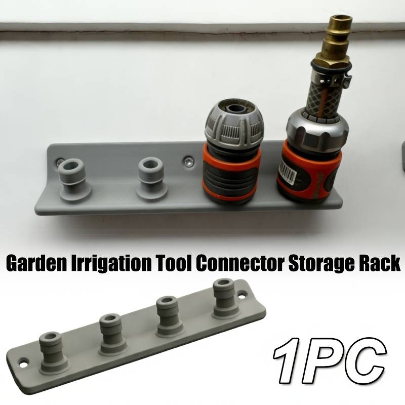 1pc Garden Irrigation Tool Connector Storage Rack, Watering Gun Organiser, Suitable For Gardena Watering Guns And Accessories, Garden Storage And Organisation System, Garage Storage