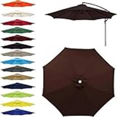 2M / 2.3M / 2.5M / 2.7M / 3M Paraply Byte Parasoltak 6/8 Ribben Solparaply Byte Top för Garden Cantilever Parasol Utomhus Bordsmarknad(G13,3m/6ribs)