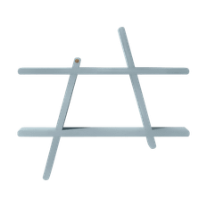 Andersen Furniture A-Shelf vägghylla Special Edition Grey blue M 52x9x46 cm - Blå