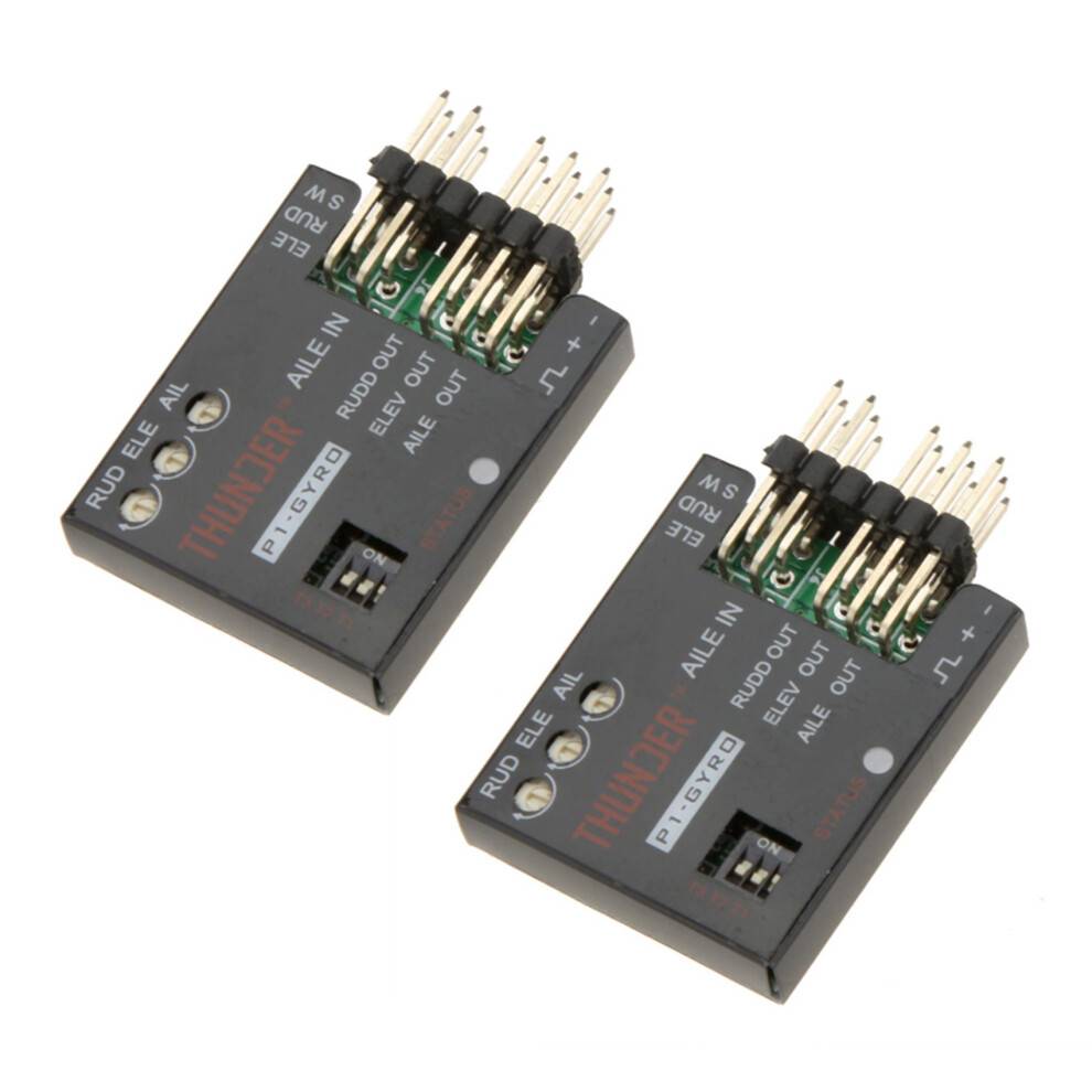 2X P1-GYRO 3-Axis Flight Controller Stabilizer System Gyro for Fixed Flying Wing Black