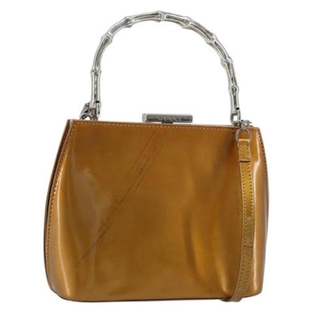 Gucci Vintage Pre-owned Vintage Håndtaske - Vintage - Dame - Brun - ONE SIZE - Læder